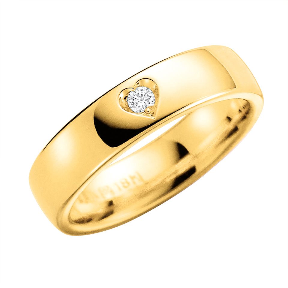 Diamantring i 18K guld, 76