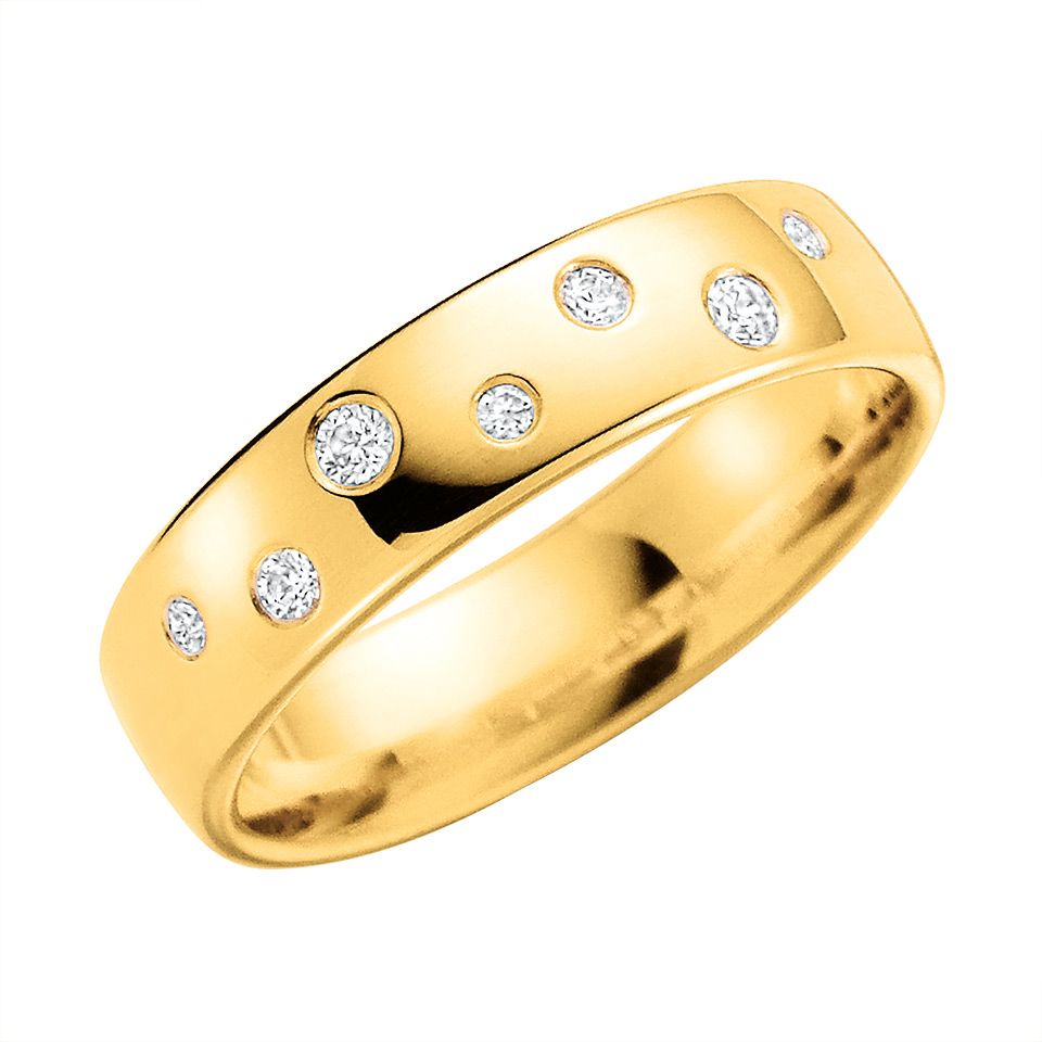 Diamantring i 18K guld, 76