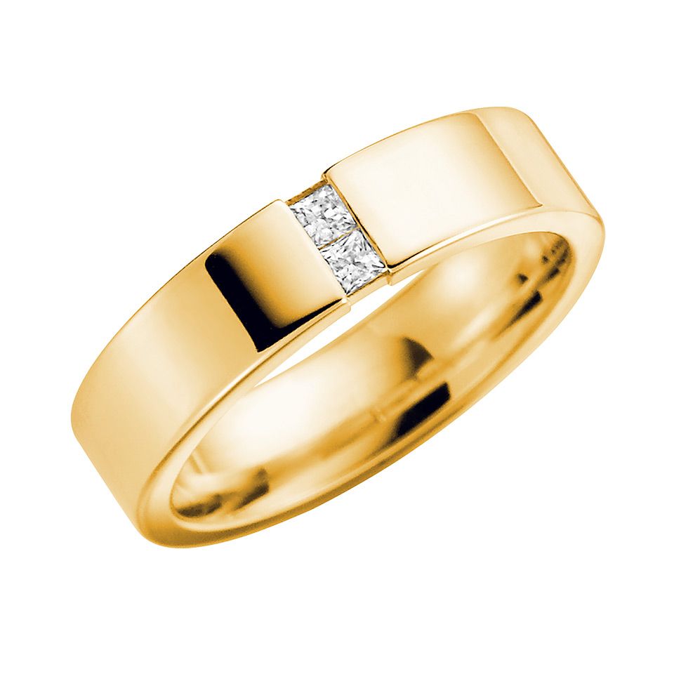 Diamantring i 18K guld, 76