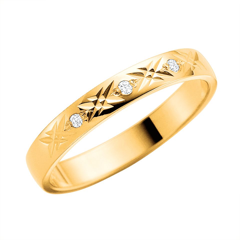 Diamantring i 18K guld, 76