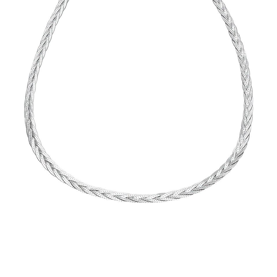 Halsband i äkta silver 42-45cm