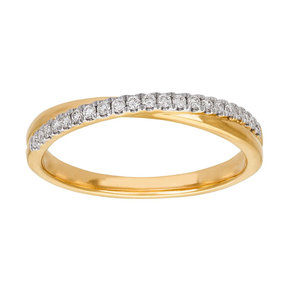 Diamantring i 18K guld – Omlott 18.0