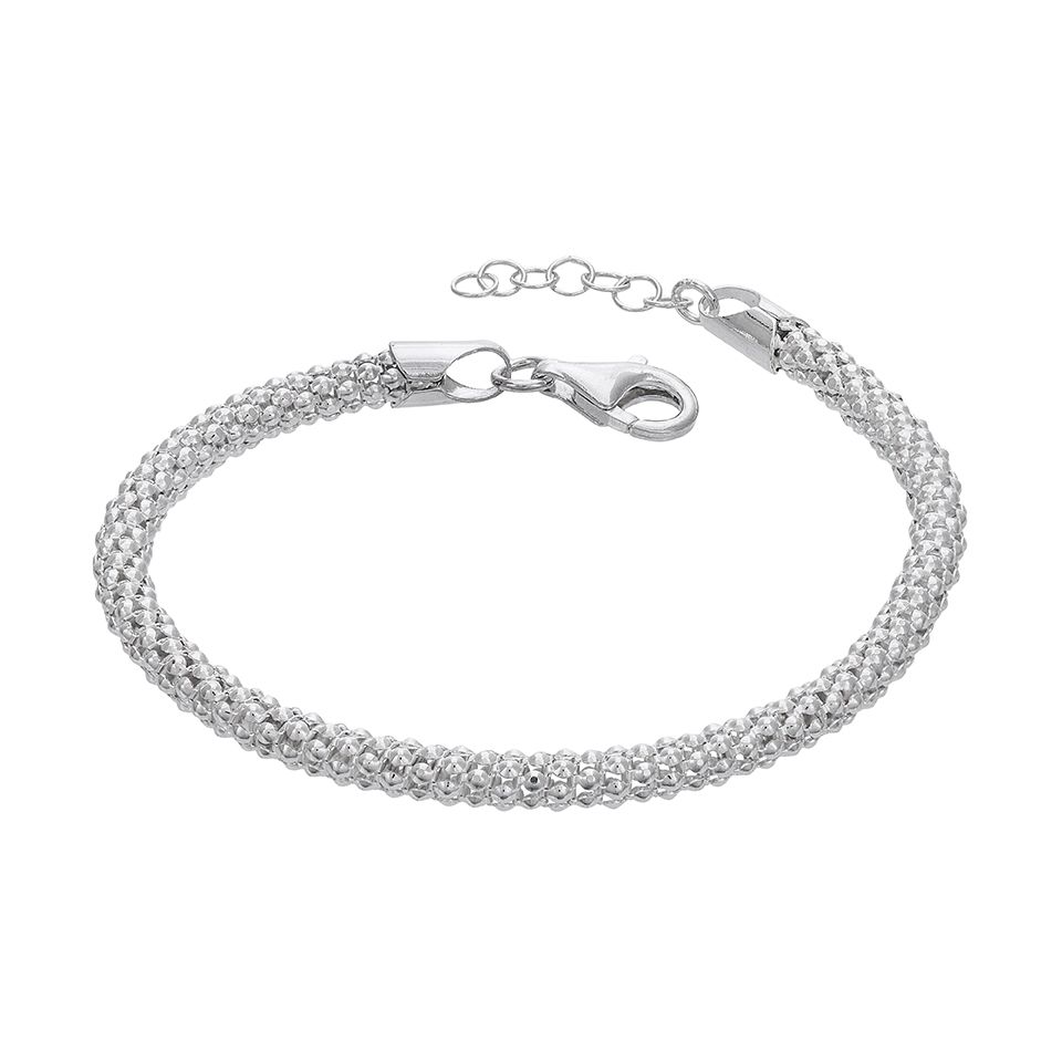 Armband i äkta silver rund